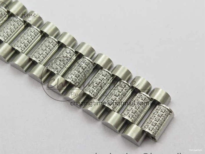 President Dial Crystal SS White Crystal Bracelet MOP on Best SS 128239 Edition Day-Date 36mm Marker A2836 BP 0117